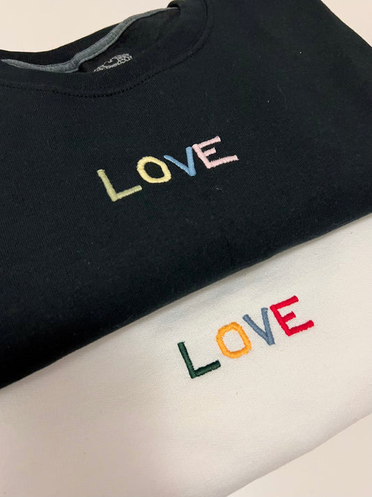 LOVE Crewneck Sweater - Black