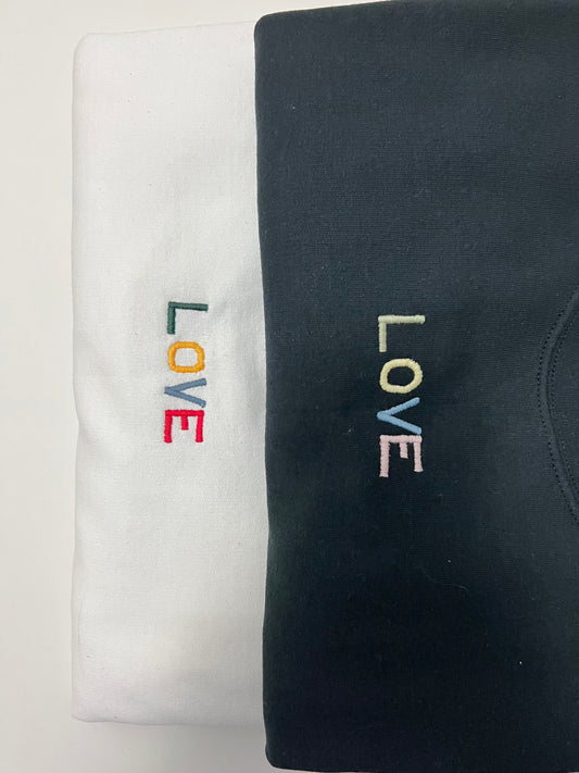 LOVE Crewneck Sweater - Black