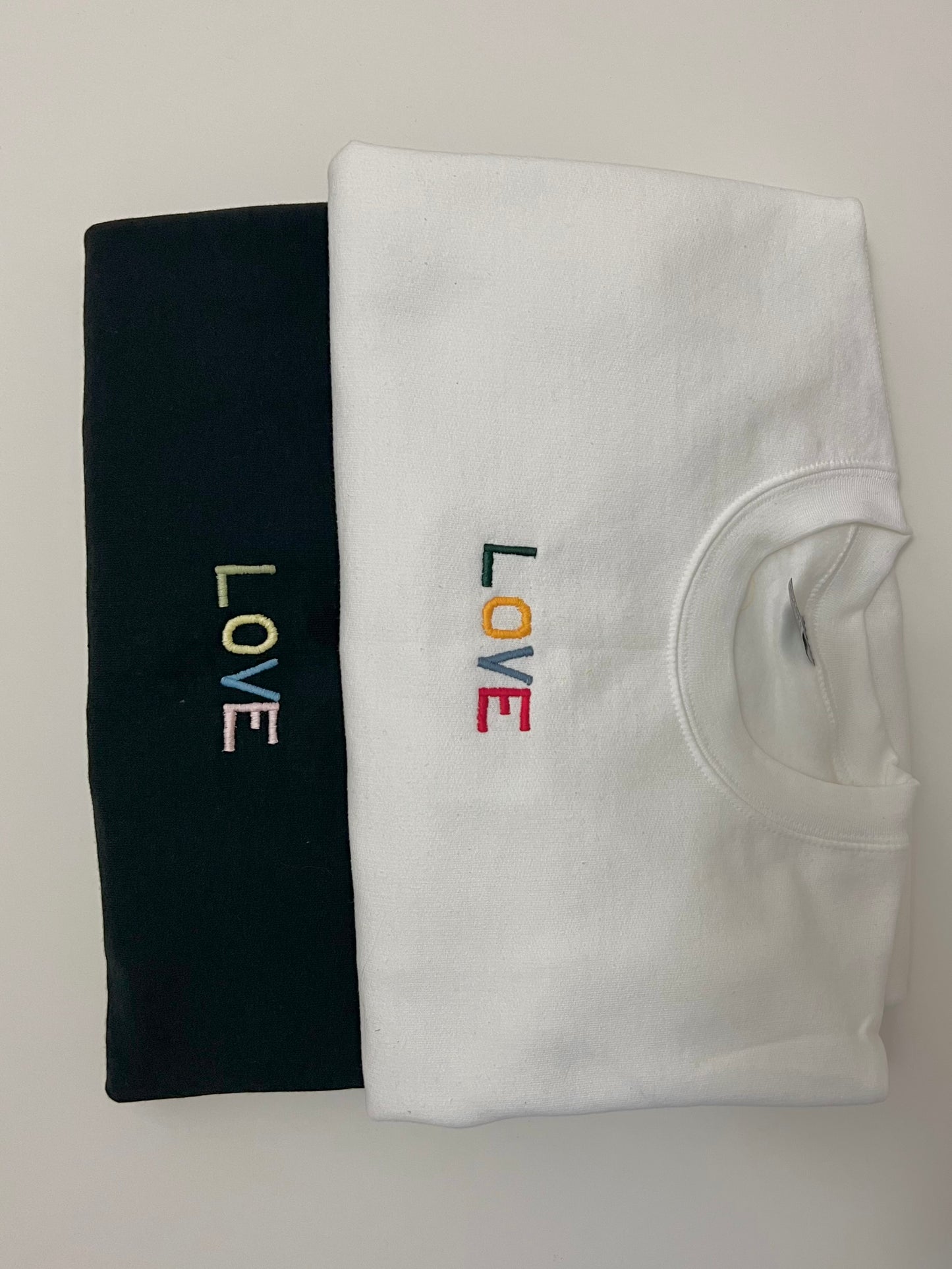 LOVE Crewneck Sweater - White