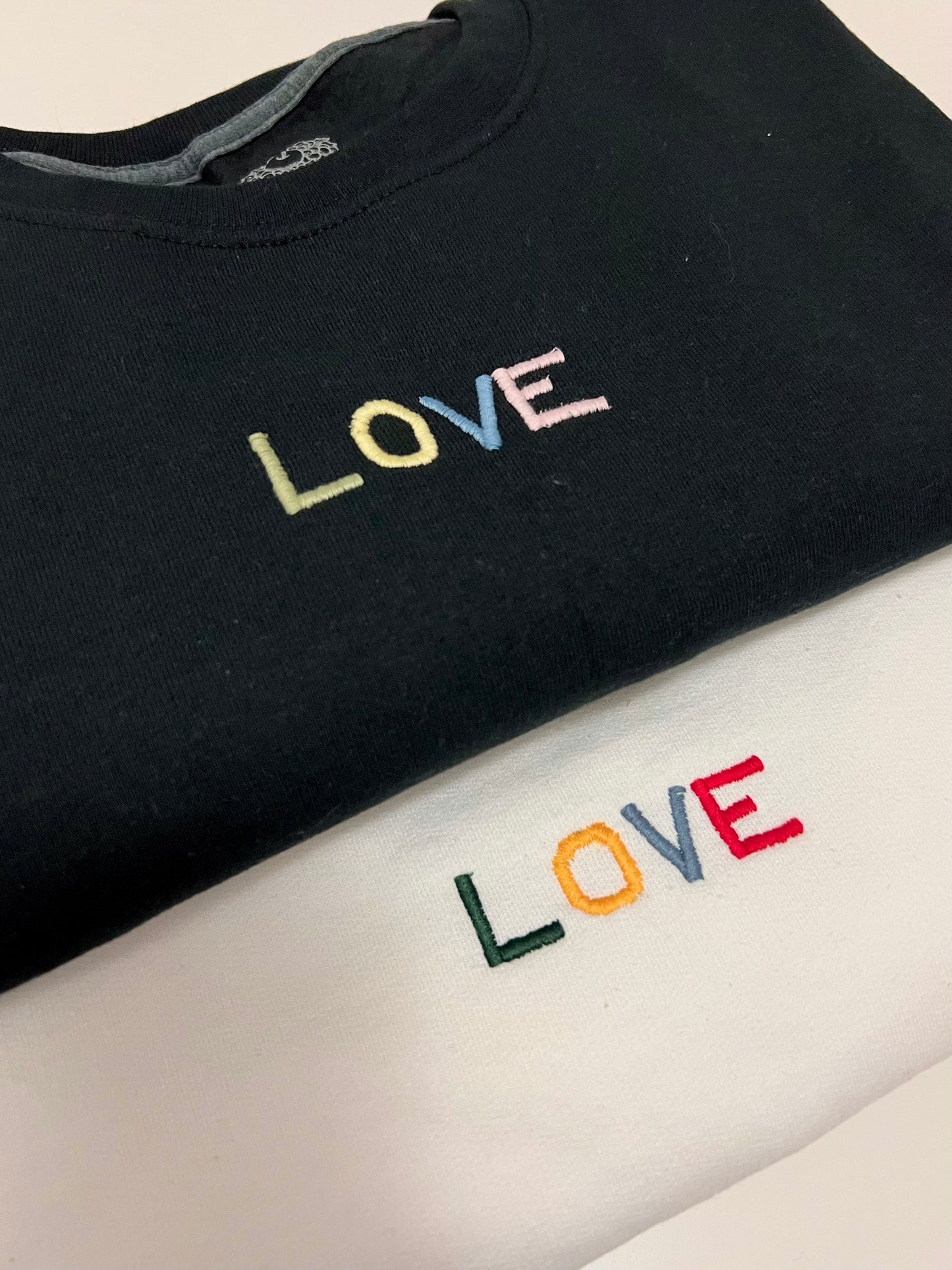 LOVE Crewneck Sweater - White