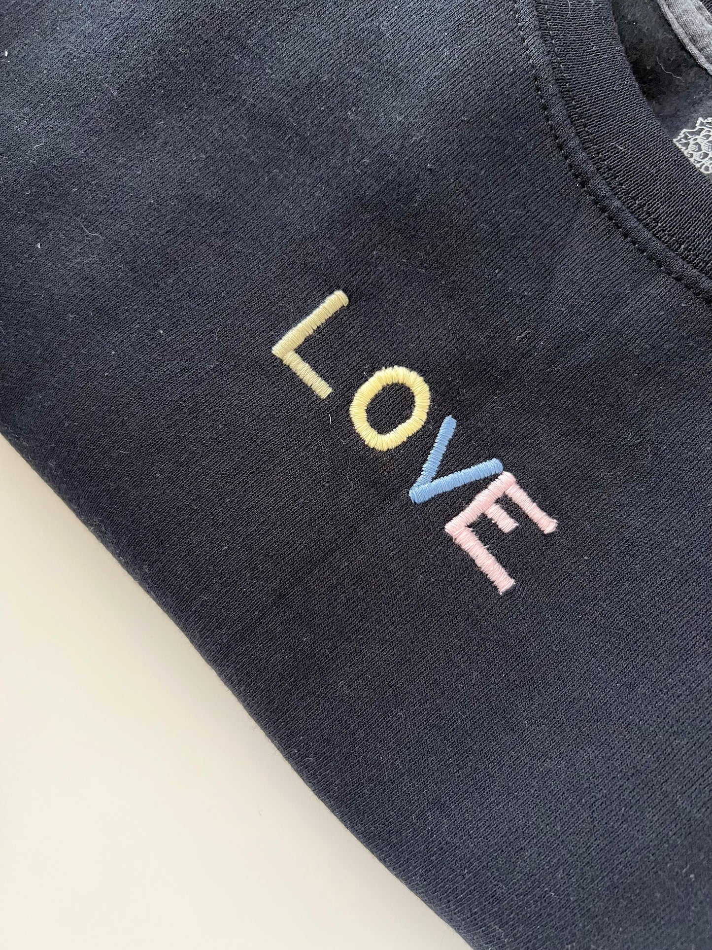 LOVE Crewneck Sweater - White