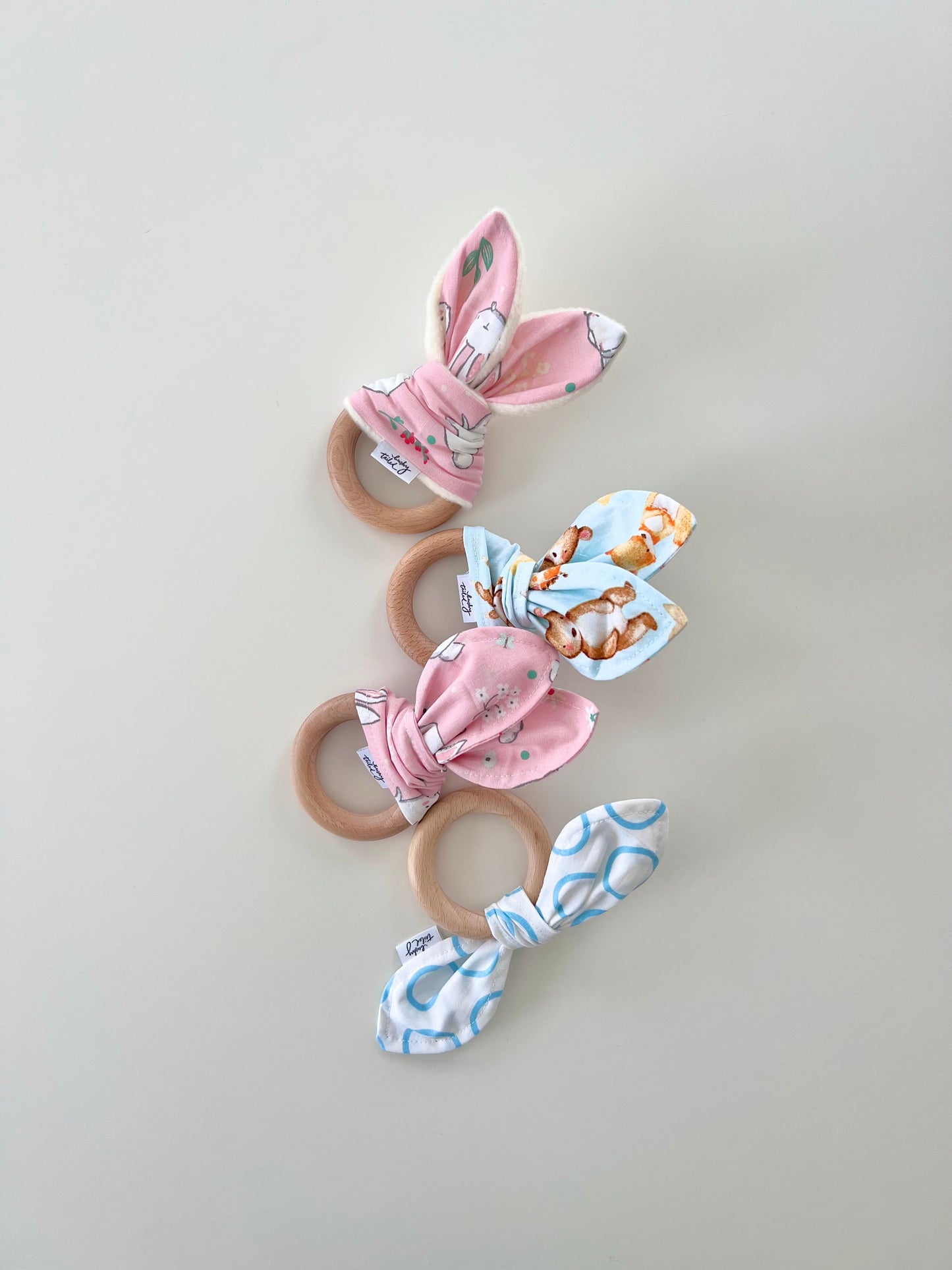 Bunny Ears Teething Ring